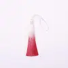 Colgante de Borla Degradado de Dos Tonos de 13 cm Accesorios para Ropa Estilo Chino Adorno de Bolsita Colgador Gran Cantidad Precio Favorable Venta al por Mayor de Fábrica