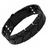 Artículo Popular Transfronterizo: Pulsera Magnética Antigua de Cobre Rojo de Tres Filas para Hombres, Pulsera Magnética Ancha con Escudo Cuadrado en Relieve