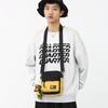 2025 Nova Moda Cor Contrastante Bolsa Pequena de Ombro Masculina e Feminina Estilo Estilo Japonês Ins Trendy Bolsa para Celular Casual Esportiva de Ombro Único Bolsa Pequena Quadrada