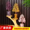 Árbol de Cristal Crudo Natural, Grava de Cristal Amarillo, Manualidades de Árbol de la Fortuna, Decoraciones para Oficina en Casa, Adornos, Regalos