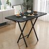 Mesa Dobrável Simples para Casa Pequeno Apartamento Mesa de Jantar Pequena Mesa de Estudo para Estudante Quarto Portátil Barra Paralela Mesa de Empurrar para Chão