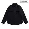 Jaqueta Camisa com Textura Convexa Masculina Primavera e Outono 2025 Nova Solta Moda Casual Tendência Jaqueta de Outono