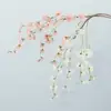 Flores de Cerezo de Rama Larga de Gama Alta, Flores Artificiales, Flores Falsas, Decoración para el Hogar y Bodas, Venta al por Mayor de Arte Floral, Decoración de Mesa para Exteriores
