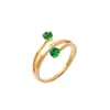 Anillo de cola de mujer Joker creativo nuevo 2022 anillo de acero inoxidable con incrustaciones de turquesa personalizado venta al por mayor