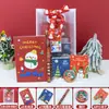 Conjunto de Papelaria de Natal Caderno Caneta Gel Broche Pacote de Presente Prêmios para Alunos do Ensino Fundamental e Médio Presentes de Natal Venda por Atacado