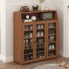 Zapatero para Entrada de Casa Simple Dormitorio Multicapa a Prueba de Polvo con Puerta Zapatero Organizador de Almacenamiento Gabinete de Pasillo
