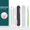 Pinza celular ultra afilada, aguja para espinillas, pinzas, extractor de puntos negros, set raspador, herramienta para exprimir acné, removedor de comedones cerrados, uso especial para salón de belleza