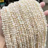 Jingde Joyería Perla de Agua Dulce Blanca Natural Doble Cara Lustrosa Agujero Horizontal Accesorios para Joyería DIY Fabricante de Cuentas Sueltas Venta al por Mayor