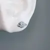 Nuevos Pendientes de Concha de Diamante Ins para Mujer Estilo Coreano Estilo Fresco Lindos Pendientes de Diseño de Clavo de Hélix para Hueso de Oreja Accesorios de Joyería