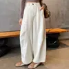 Calça Cropped Moda Coreana Nova Primavera/Verão Versátil Emagrecedora Calça Tesoura Calça Casual de Algodão Feminina para Mulheres Baixas