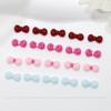Verão Sweet Kitty Bow Nail Art Acessórios Cartoon Bonito Pequeno Bow Tie Resina Acessórios Diamante Nail Decoração