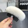 Peine de pelo de conejo Rex, pasador, pinza para flequillo, accesorio para el pelo de la nuca, pinza lateral, pasador, pinza superior, accesorio de pelo de felpa para mujer, al por mayor