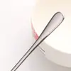 Cuchara Creativa de Acero Inoxidable con Mango Largo para Uso en el Hogar y Restaurante, Cuchara para Mezclar, Cuchara para Café, Cuchara Pequeña de Estilo Coreano para Postres y Té con Leche
