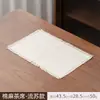 Esterilla de Té Zen Estilo Chino, Esterilla Pequeña de Satén para Té, Esterilla Impermeable de Gama Alta para el Hogar, Esterilla de Secado de Doble Cara para Preparación de Té, Esterilla de Mantel