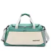 Bolsa de viaje con separación seco-húmedo, bolsa de gimnasio de gran capacidad con compartimento separado para zapatos, bolso de mano de tela Oxford, capaz de separación seco-húmedo