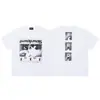 Verano Nuevo Erd Rico Segunda Generación Retrato Graffiti Casual Camiseta de Manga Corta para Hombre y Mujer Wdw Holgada Americana High Street Camiseta