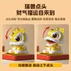 Nuevo Estilo Gato de la Fortuna Estilo Chino Solar Automático Danza del León Adorno Escritorio Oficina Decoración Atrae Riqueza Fabricante Mayoreo