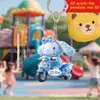 Llavero de Gato Rosa Plano 2D Decoración de Regalo Navideño Colgante Llavero de Coche Llavero de Mochila Cartera