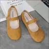 Sapatos rasos retro franceses para mulheres, novos sapatos franceses de outono e primavera para a noite, sapatos Mary Jane planos macios estilo fada suave