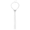 Cadena de Suéter con Borlas de Mariposa de Moda Estilo Étnico Personalizada, Cadena de Clavícula de Alta Gama, Fabricante de Collares Largos de Otoño e Invierno