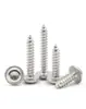 En Stock Tornillos Autorroscantes Phillips de Cabeza Redonda de Acero Inoxidable 304 con Arandela M2~M3 Tornillos Autorroscantes Phillips de Cabeza Redonda con Arandela