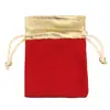 Phnom Penh Joyería Boca Dorada Bolsa de Franela Bolsa para Joyería Bolsa para Relojes Franela Negra/Roja Bolsa Gam Bolsa de Cosméticos