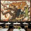 Estilo japonés mantra volver a la guerra anime tela de fondo dormitorio estudiantil mesita de noche dormitorio decoración tela colgante casa de alquiler decoración tapiz