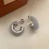 Pendientes de Aro de Perla Estilo Song Jia con Aguja de Plata S925 para Mujer Modelo Nuevo 2026 Pendientes de Aro Únicos de Lujo de Gama Alta