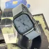 Reloj Creativo Caja Cuadrada Moda Vintage Correa de Silicona Reloj de Pulsera de Cuarzo