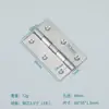 Bisagra Plana de Acero Inoxidable para Puertas y Ventanas, Micro Bisagra Silenciosa, Bisagra Plegable para Puertas de Gabinete, Mini Bisagra Plegable Engrosada