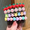 Pente de cabelo quebrado bonito das crianças novo verão dos desenhos animados quebrado hairpin quebrado acabamento de cabelo artefato hairpin acessórios de cabelo feminino 1