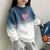 Sudadera de otoño para niña 2026 nuevo estilo suéter de otoño e invierno para niño de manga larga top casual moderno con estampado