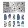 Fabricantes de Estilo Japonés Transfronterizos Suministran Tableros de Estampado para Uñas de Acero Inoxidable Plantillas de Transferencia para Impresión Pintada DIY Creatividad al por Mayor