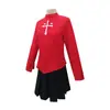 Jujiyuan Fatestay Night Tohaka Rin Roupa de Cosplay Conjunto Completo Roupa de Cosplay Pronta para Usar para Mulheres