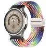 Fivela Magnética de Laço Pulseira de Relógio Trançada de Círculo Duplo Adequada para Relógios Samsung Huawei 20 22mm Pulseira de Pulso Magnética de Nylon