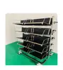 Carrito colgante antiestático para cestas, carrito de transferencia SMT, estante móvil para materiales, carrito multicapa de pared con placa de PCB