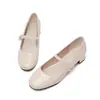 Zapatos de tacón alto plateados para niñas, Zapatos de actuación, Zapatos de princesa de cristal para niños, Zapatos para espectáculo de piano de niñas con Vestido, Zapatos de piel