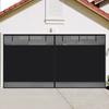 Cortina para Puerta Privacidad Cortina Blackout para Puerta de Garaje Adecuada para 2 Espacios de Estacionamiento Gancho Magnético y Cierre de Velcro No Requiere Taladro Transpirable