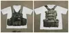 ¡Guau! Regreso Rápido a Harajuku Camiseta Grande Estampada Camiseta Gráfica Gótica Top Y2K Manga Corta Gótica Armada para Hombre