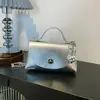 Bolsa Nicho Estilo Coreano para Mulheres Nova Moda Primavera 2026 Bolsa Quadrada Pequena com Fecho de Corrente Bolsa de Ombro Casual para Mulheres
