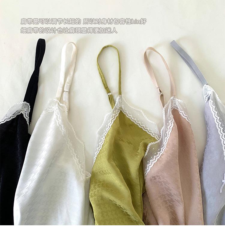 3065千鸟格吊带套装_05