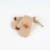 Luvas Bebê Mini Tamanho Pequeno Outono e Inverno Quentes Fofas Desenho Animado Coreano Forradas com Fleece Luvas de Dedo Espessadas para Bebê