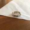 Joyería Qingdao bv con anillo de bambú latón chapado en oro oro de 14k y plata bicolor moda europea y americana anillo de viento de metal