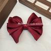 Estilo Coreano Clip de Cabelo Princesa com Laço Tridimensional Presilha de Bola para Cabelo Acessórios de Cabelo de Ano Novo de Alto Nível Anel de Cabelo Elegante Presilha de Placa