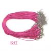 Venta al por mayor 100 piezas 1.5mm Corea del Sur cuerda de cera accesorios de collar cadena de cuerda de cuero cadena para joyería DIY Amazon venta caliente