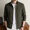 Chaqueta de hombre transfronteriza, nueva colección de otoño 2026, casual y elegante para el trabajo, cuello alto, con cremallera, chaqueta cortavientos para hombre
