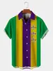 Camisa Criativa Elemento Cruzado Nova 2025 Estampa Digital 3D Camisa Tendência Solta de Manga Curta Top Masculino