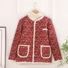 Chaquetas Acolchadas de Algodón Personalizadas Pequeñas y Fragantes para Otoño e Invierno para Personas de Mediana Edad y Mayores, Chaquetas Acolchadas de Algodón para Mujer con Forro de Felpa y Engrosadas para Ropa de Madre Heattech