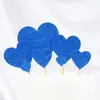 Decoración para hornear pasteles tamaño estrellas amor estrella de cinco puntas 7 tarjeta para pastel insertable decoración de mesa de postres