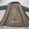 Abrigo de Algodón Verde Personalizado al por Mayor A prueba de Frío Alargado Hasta la Rodilla Engrosado Cálido para Hombre Abrigo Amarillo Interior Desmontable